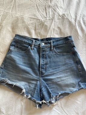 Old Navy Light Blue Distressed Denim Shorts